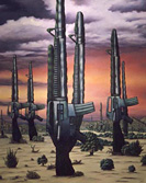 Cardon Cacti in the Assault Rifle Desert
